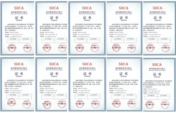 恭喜，，，重庆首批10家单位通过软件服务商交付能力评估